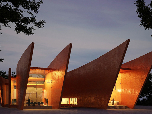 耐候钢板在造型艺术上的应用！